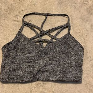 brand new grey & black sports bra❕❕